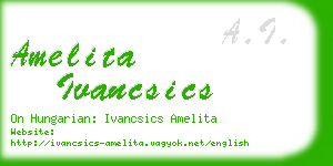 amelita ivancsics business card